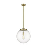 Beacon 1 Light Stem Hung Pendant 15.13 Tall and 13.75 Wide by Innovations - 221-1S-G20-14