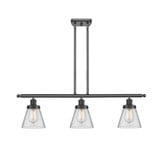 Cone 3 Light Stem Hung Island 10 Inch Tall and 36 Inch Wide by Innovations - 916-3I-G6