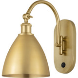Bristol 100W 1 LED Adjustable Swing Arm Wall Sconce 13X7.5 by Innovations - 518-1W-MBD-75-LED