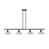Orwell 4 Light Stem Hung Island 7.5 Inch Tall X 48 Inch Wide by Innovations - 516-4I-G13