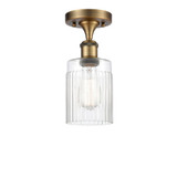 Hadley 100W 1 LED Semi Flush Mount 10.25 and 4.5 Inch Wide by Innovations - 516-1C-G34-LED