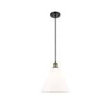 Berkshire Glass 1 Light Cord hung Mini Pendant 13 X 12 by Innovations - 516-1P-GBC-12