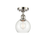 Athens 100W 1 LED Semi Flush Mount 9.13 X 5.88 Inch Wide by Innovations - 516-1C-G12-6-LED