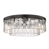 Ciara 9 Light 27 Inch Wide Semi Flush Mount by Golden - 1768-9SF