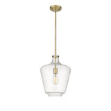 Norwalk 100W 1 LED Stem Hung Mini Pendant 16.25X12 Inch Wide by Innovations - 493-1S-G50-12-LED