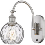 Athens Water Glass 100W 1 LED Adjust Swing Arm Wall Sconce 6 by Innovations - 518-1W-G1215-6-LED