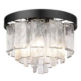 Ciara 3 Light 13 Inch Wide Flush Mount by Golden - 1768-FM