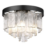 Ciara 3 Light 13 Inch Wide Flush Mount by Golden - 1768-FM