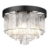 Ciara 3 Light 13 Inch Wide Flush Mount by Golden - 1768-FM