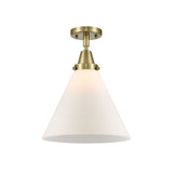 Cone 100W 1 LED Semi Flush Mount 15.5 Inch and 12 Inch Wide by Innovations - 447-1C-G4L-LED