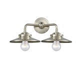 Railroad 2 Light Bath Vanity 7.25 Inch Tall and 16 Inch Wide by Innovations - 284-2W-M1-M7