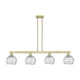 Athens Deco Swirl 4 Light Stem Hung Island 10.75 X 50.75 by Innovations - 716-4I-G1213-8