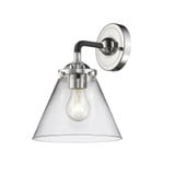 Cone 1 Light Wall Sconce 9.25 Inch Tall and 7.75 Inch Wide by Innovations - 284-1W-G4
