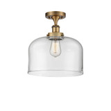 Bell 100W 1 LED Semi Flush Mount 13 Inch Tall X 12 Inch Wide by Innovations - 916-1C-G7-L-LED