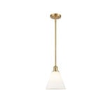 Berkshire Glass 1 Light Mini Pendant 10 Inch and 8 Inch Wide by Innovations - 516-1S-GBC-8