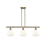 Bristol 100W 3 LED Stem Hung Glass Island 10 X 36 Inch Wide by Innovations - 516-3I-GBD-75-LED