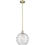Athens Deco Swirl 1 Light Stem Mini Pendant 12.88 X 12 by Innovations - 616-1S-G1213-12