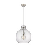 Newton Sphere 1 Light Cord Hung Pendant 15 and 14 Inch Wide by Innovations - 410-1PL-G410-14