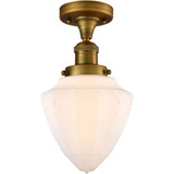 Bullet 100W 1 LED Semi Flush Mount 11 Inch and 7 Inch Wide by Innovations - 517-1CH-G66-7-LED