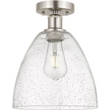 Bristol 1 Light Glass Semi Flush Mount 13.13 and 9 Inch Wide by Innovations - 616-1F-GBD-9