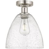 Bristol 1 Light Glass Semi Flush Mount 13.13 and 9 Inch Wide by Innovations - 616-1F-GBD-9