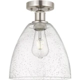 Bristol 1 Light Glass Semi Flush Mount 13.13 and 9 Inch Wide by Innovations - 616-1F-GBD-9