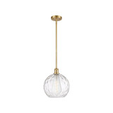 Athens Water Glass 100W 1 LED Mini Pendant 11.75X 10 by Innovations - 516-1S-G1215-10-LED