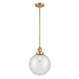 Beacon 1 Light Stem Hung Mini Pendant 13 Inch X 10 Inch Wide by Innovations - 201S-G20-10