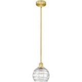 Athens Deco Swirl 1 Light Stem Mini Pendant 9.38 X 8 by Innovations - 616-1S-G1213-8