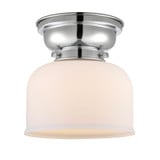 Bell 1 Light Flush Mount 8 Inch Tall and 7.75 Inch Wide by Innovations - 623-1F-G7