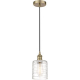 Cobbleskill 1 Light Cord Mini Pendant 9 and 5 Inch Wide by Innovations - 616-1P-G11