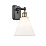 Berkshire Glass 1 Light Wall Sconce 11 Inch and 8 Inch Wide by Innovations - 516-1W-GBC-8