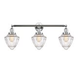 Bullet 3 Light Bath Vanity 15 Inch Tall and 33.75 Inch Wide by Innovations - 205-G66-7