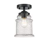 Canton 1 Light Semi Flush Mount 9.63 Inch Tall X 6 Inch Wide by Innovations - 284-1C-G18