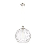 Athens Water Glass 100W 1 LED Cord Hung Pendant 15.13X 13 by Innovations - 516-1P-G1215-14-LED