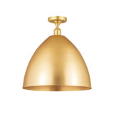 Bristol 100W 1 LED Semi Flush Mount 18.25 InchX16 Inch Wide by Innovations - 516-1C-MBD-16-LED