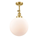 Beacon 1 Light Adjustable Semi Flush Mount 21.25X 12 by Innovations - 201F-G20-12
