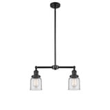 Bell 2 Light Stem Adjustable Island 10 Inch and 21 Inch Wide by Innovations - 209-G5