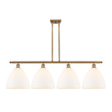 Bristol 100W 4 LED Stem hung Glass Island 13.5X50.25 Inch by Innovations - 516-4I-GBD-12-LED