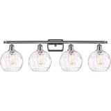 Athens Water Glass 4 Light Bath Vanity 11 Tall and 38 Wide by Innovations - 516-4W-G1215-8