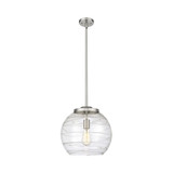 Athens Deco Swirl 1 Light Stem Hung Pendant 13.63 X 13.75 by Innovations - 221-1S-G1213-14