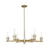 Arcadia 6 Light Chandelier 11.5 Inch Tall and 32 Inch Wide by Innovations - 716-6CR