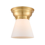 Cone 1 Light Flush Mount 8.25 Inch Tall and 6.25 Inch Wide by Innovations - 623-1F-G6