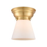 Cone 1 Light Flush Mount 8.25 Inch Tall and 6.25 Inch Wide by Innovations - 623-1F-G6