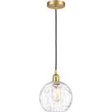Athens Water Glass 100W 1 LED Cord Mini Pendant 10X 8 by Innovations - 616-1P-G1215-8-LED