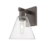 Berkshire Glass 1 Light Wall Sconce 11.75 Inch X 8 Inch Wide by Innovations - 716-1W-GBC-8