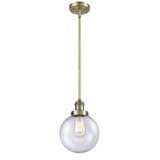 Beacon 1 Light Stem Hung Mini Pendant 11.5 Tall and 8 Wide by Innovations - 201S-G20-8