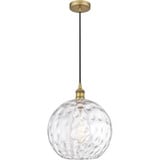 Athens Water Glass 100W 1 LED Cord Mini Pendant 13.5X12 by Innovations - 616-1P-G1215-12-LED