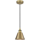 Edison 1 Light Mini Pendant 7.5 Inch Tall and 6.5 Inch Wide by Innovations - 616-1P-M8