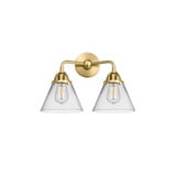Cone 100W 2 LED Bath Vanity 12.38 Inch and 15.75 Inch Wide by Innovations - 288-2W-G4-LED